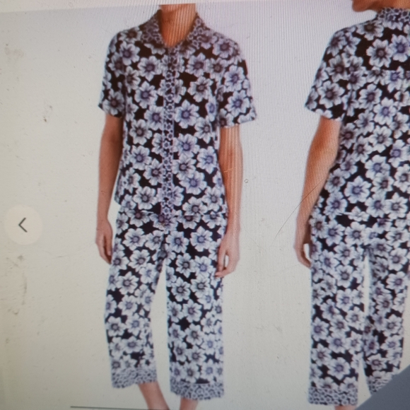 kate spade Other - Kate Spade Tropical Floral Pajama Set Ladies Small Button Down Short Sleeves